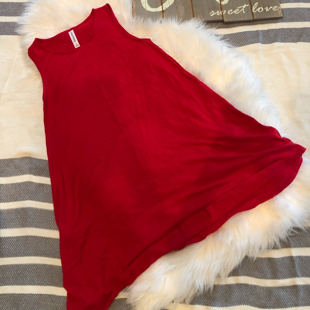 Red tunic tank